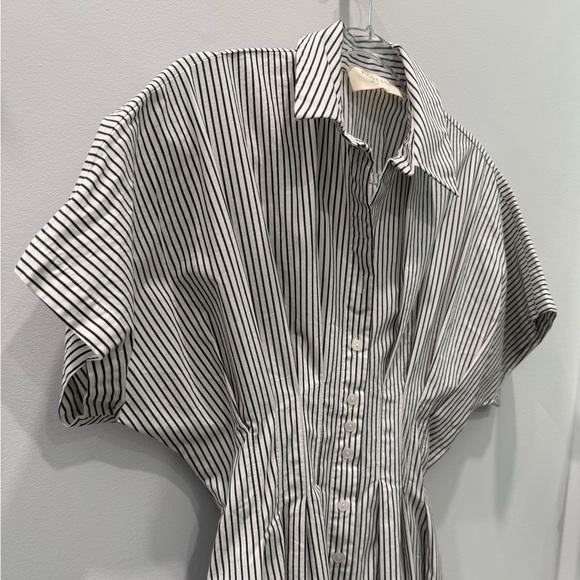 Anthropology Tobie Button Front Maxi Striped Dress by Exquise - Picture 2 of 4